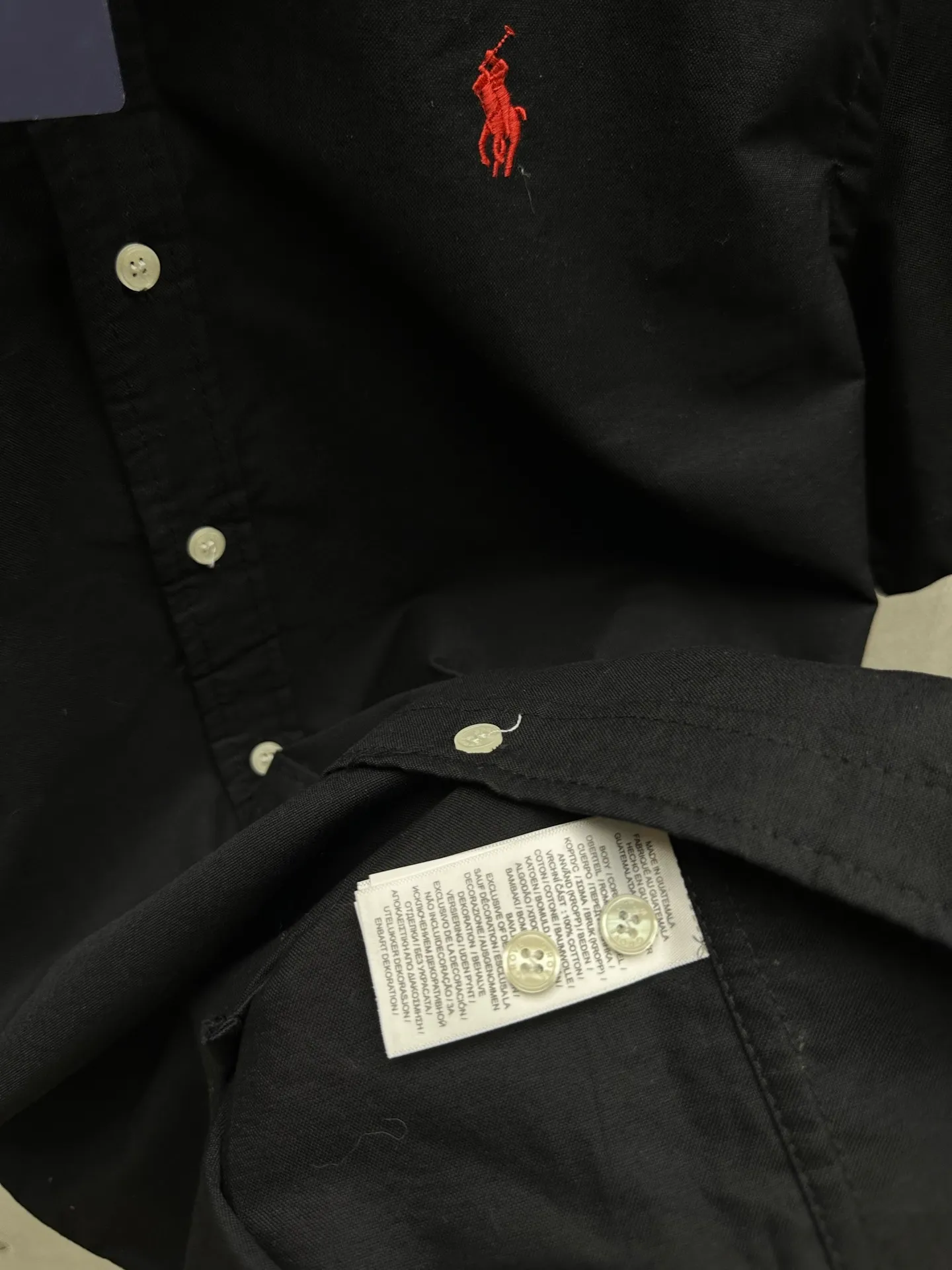 P190 #008 Ralph lauren Ralph Lauren series uses 260G high-definition fabrics, Behringer 1000-needle embroidery restores ZP, complete three-label accessories, color: black, white, size: S M L XL